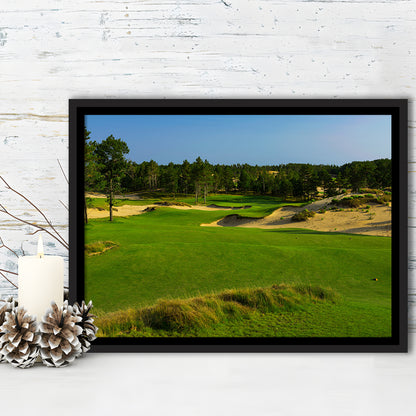 Sand Valley Golf Resort, Mammoth Dunes Course Hole 16, Nekoosa, Wisconsin, Framed Canvas Print Wall Art