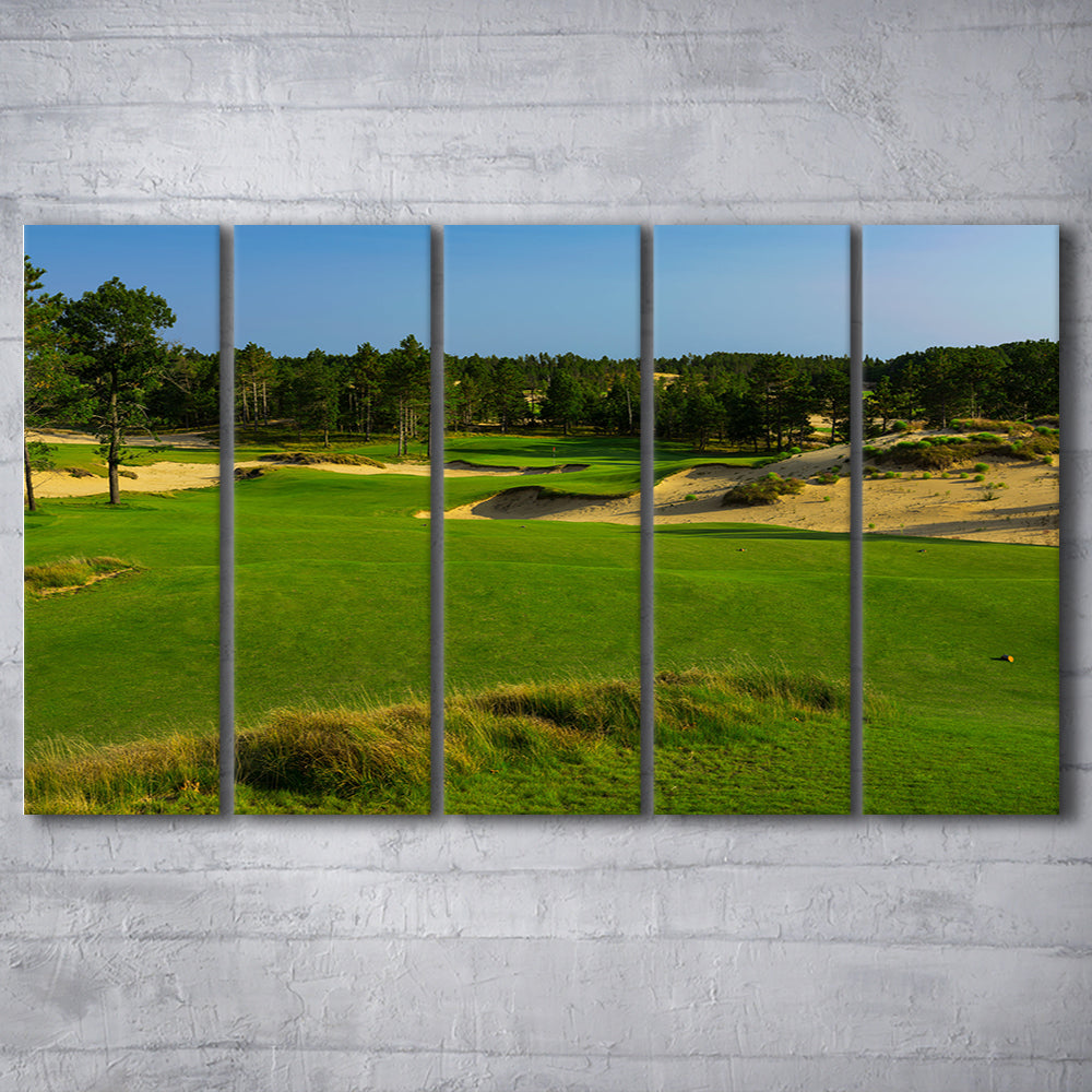 Sand Valley Golf Resort, Mammoth Dunes Course Hole 16, Nekoosa, Wisconsin, Extra Large Canvas Print Wall Art