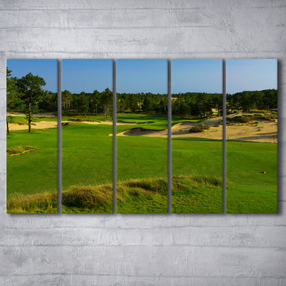 Sand Valley Golf Resort, Mammoth Dunes Course Hole 16, Nekoosa, Wisconsin, Extra Large Canvas Print Wall Art