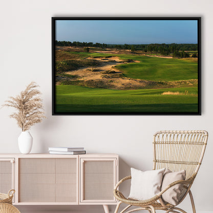Sand Valley Golf Resort, Sand Valley Course Hole 01, Nekoosa, Wisconsin, Framed Canvas Print Wall Art