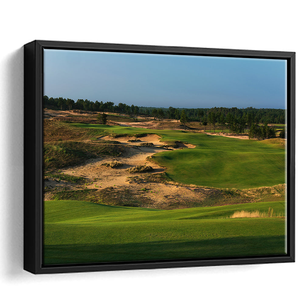 Sand Valley Golf Resort, Sand Valley Course Hole 01, Nekoosa, Wisconsin, Framed Canvas Print Wall Art