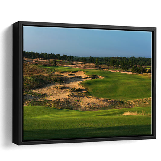 Sand Valley Golf Resort, Sand Valley Course Hole 01, Nekoosa, Wisconsin, Framed Canvas Print Wall Art