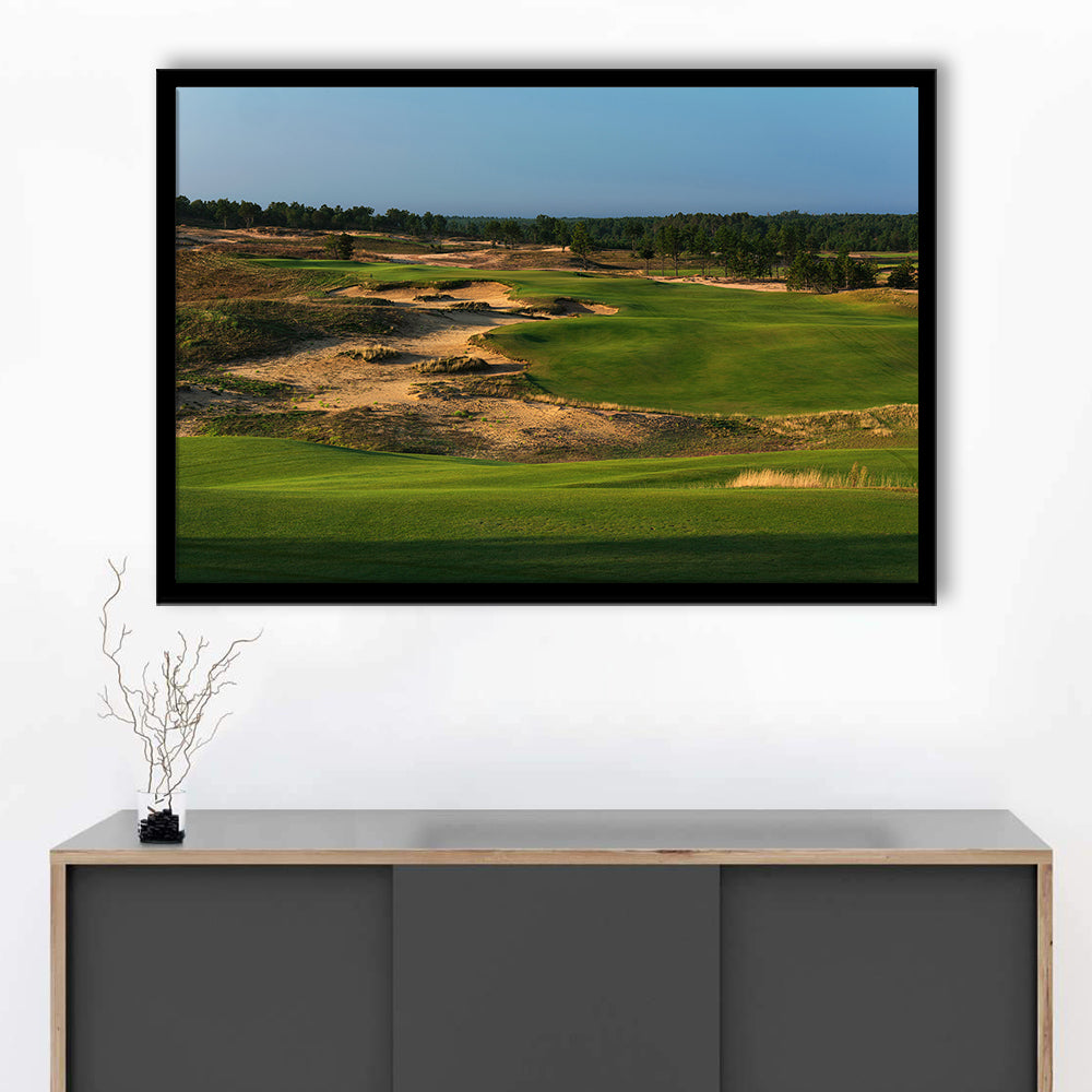 Sand Valley Golf Resort, Sand Valley Course Hole 01, Nekoosa, Wisconsin, Framed Art Print Wall Decor, Picture Framed