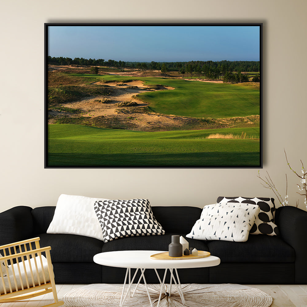 Sand Valley Golf Resort, Sand Valley Course Hole 01, Nekoosa, Wisconsin, Framed Canvas Print Wall Art