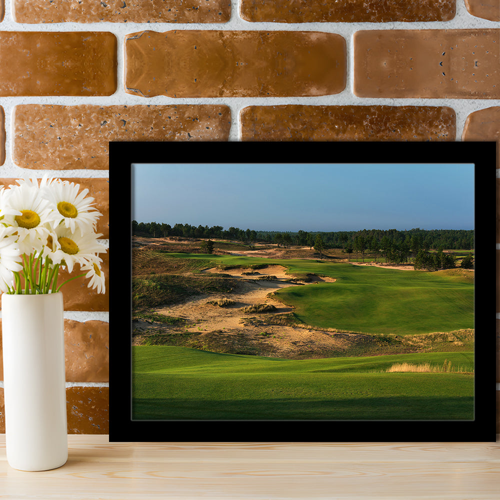 Sand Valley Golf Resort, Sand Valley Course Hole 01, Nekoosa, Wisconsin, Framed Art Print Wall Decor, Picture Framed