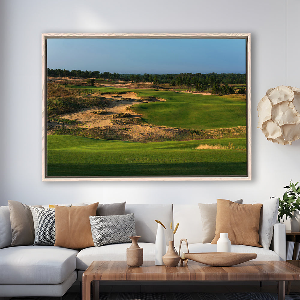 Sand Valley Golf Resort, Sand Valley Course Hole 01, Nekoosa, Wisconsin, Framed Canvas Print Wall Art
