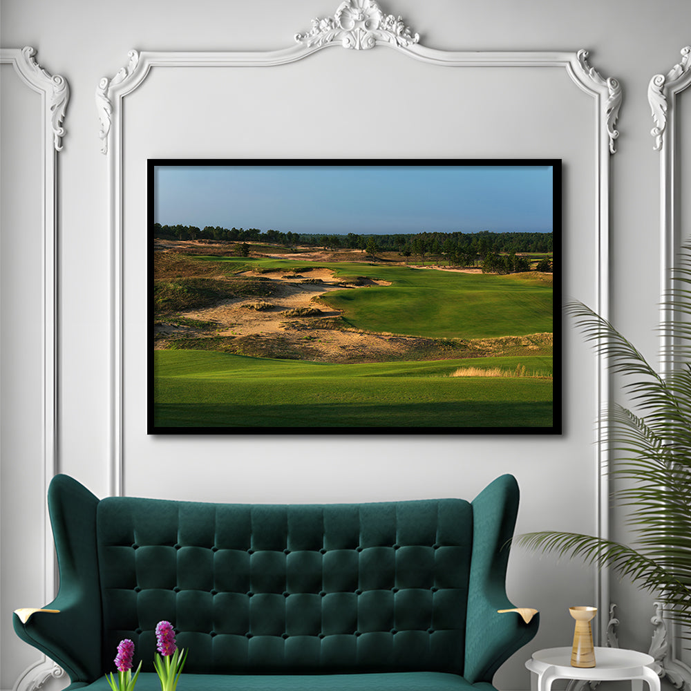 Sand Valley Golf Resort, Sand Valley Course Hole 01, Nekoosa, Wisconsin, Framed Art Print Wall Decor, Picture Framed
