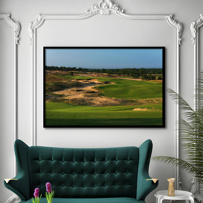 Sand Valley Golf Resort, Sand Valley Course Hole 01, Nekoosa, Wisconsin, Framed Art Print Wall Decor, Picture Framed