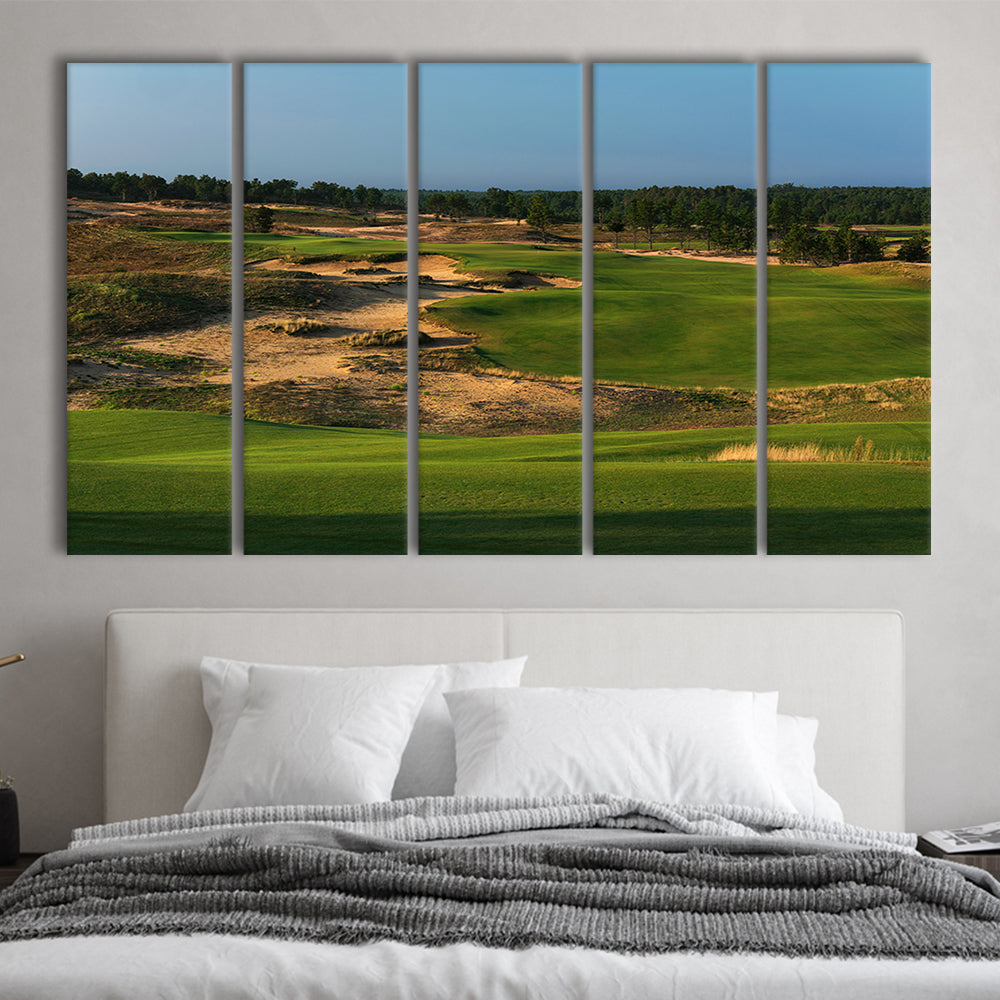Sand Valley Golf Resort, Sand Valley Course Hole 01, Nekoosa, Wisconsin, Extra Large Canvas Print Wall Art