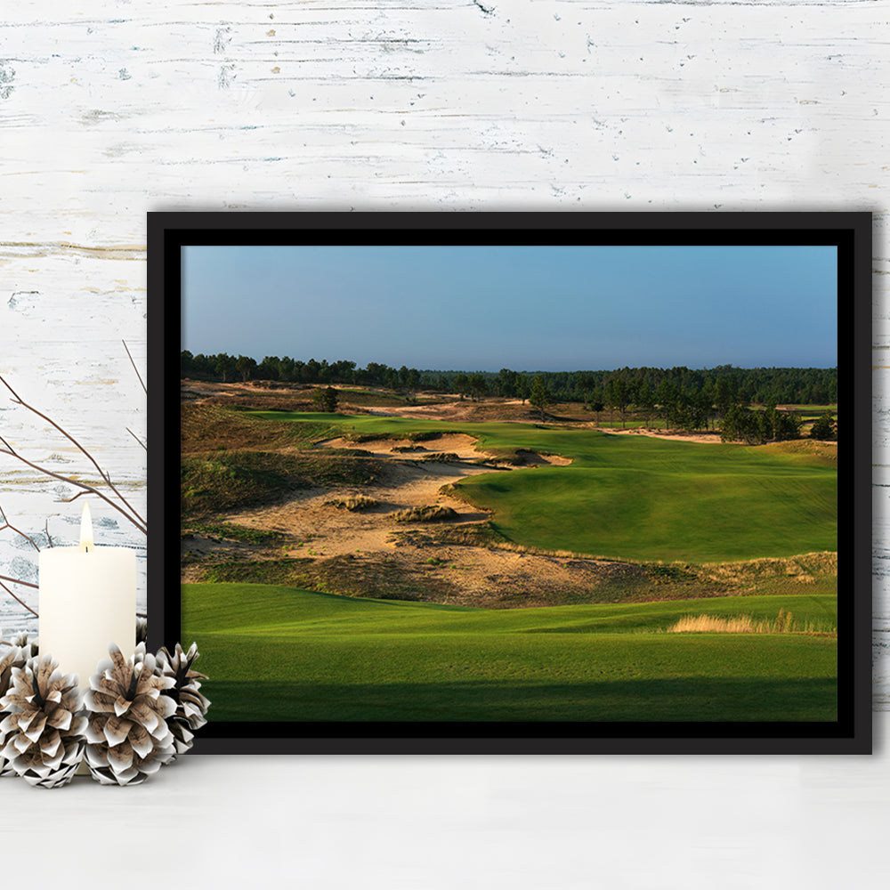 Sand Valley Golf Resort, Sand Valley Course Hole 01, Nekoosa, Wisconsin, Framed Canvas Print Wall Art