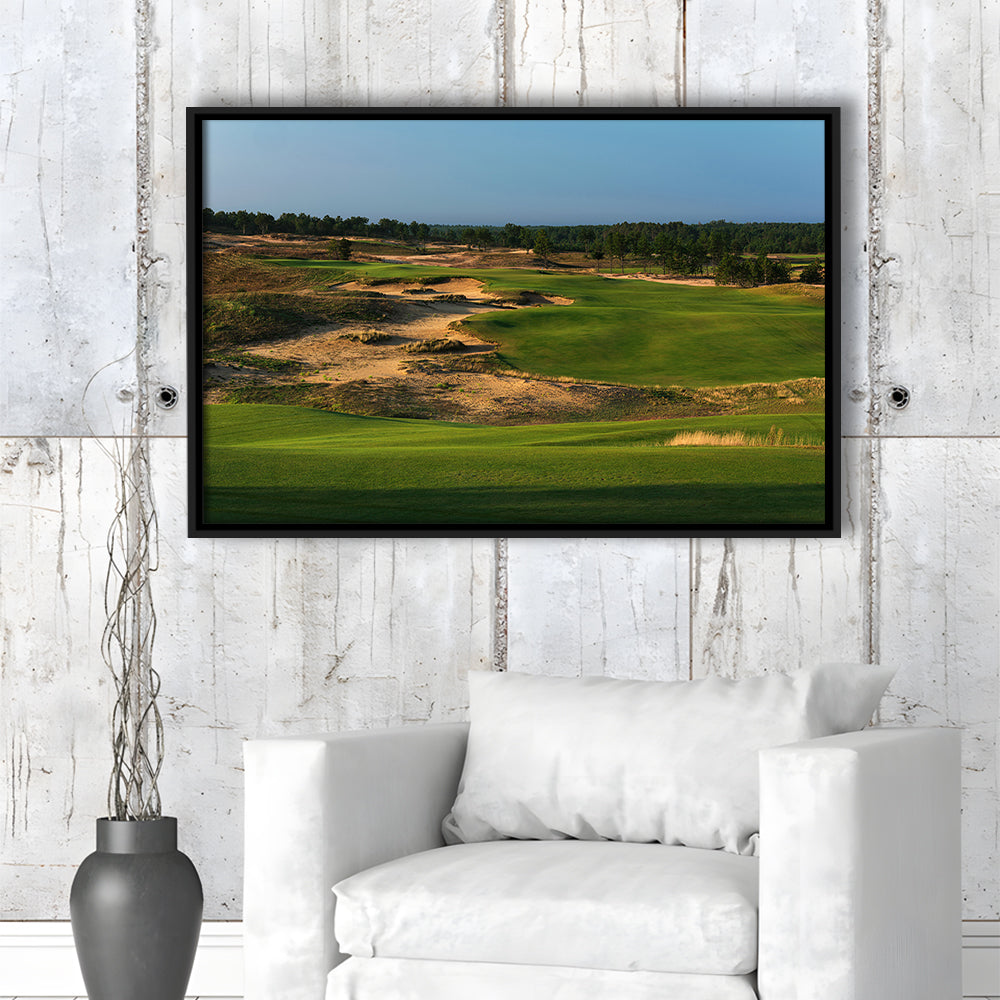 Sand Valley Golf Resort, Sand Valley Course Hole 01, Nekoosa, Wisconsin, Framed Canvas Print Wall Art