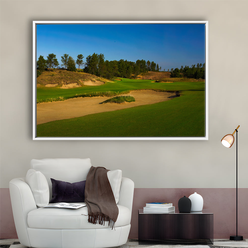 Sand Valley Golf Resort, Sand Valley Course Hole 07, Nekoosa, Wisconsin, Framed Canvas Print Wall Art
