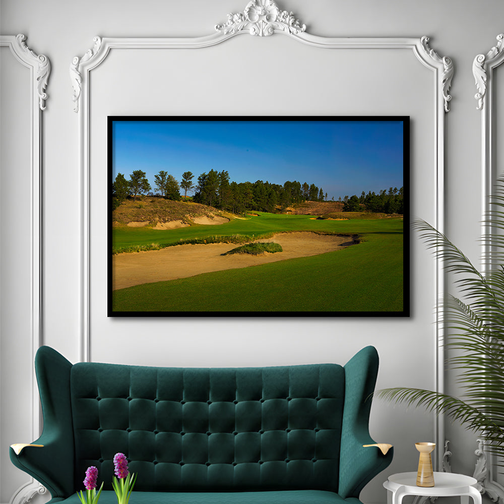 Sand Valley Golf Resort, Sand Valley Course Hole 07, Nekoosa, Wisconsin, Framed Art Print Wall Decor, Picture Framed