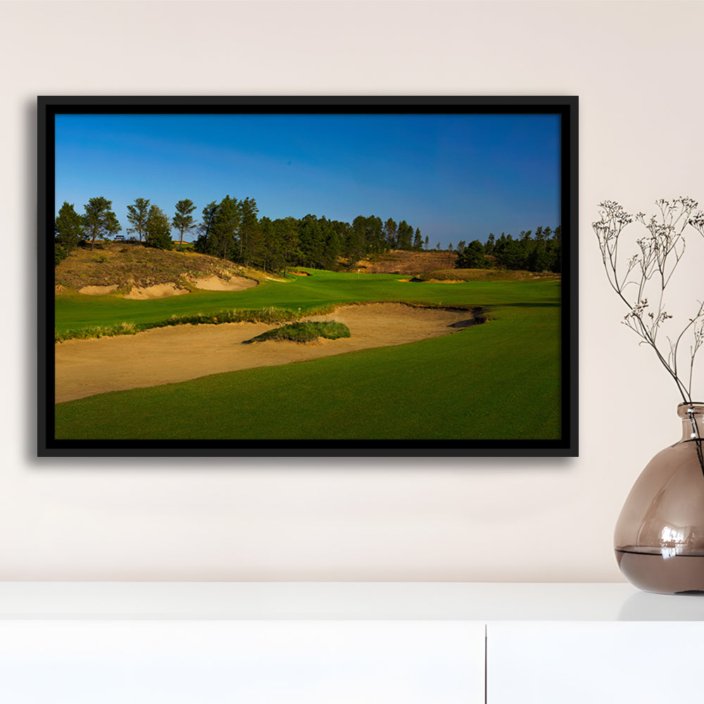 Sand Valley Golf Resort, Sand Valley Course Hole 07, Nekoosa, Wisconsin, Framed Canvas Print Wall Art