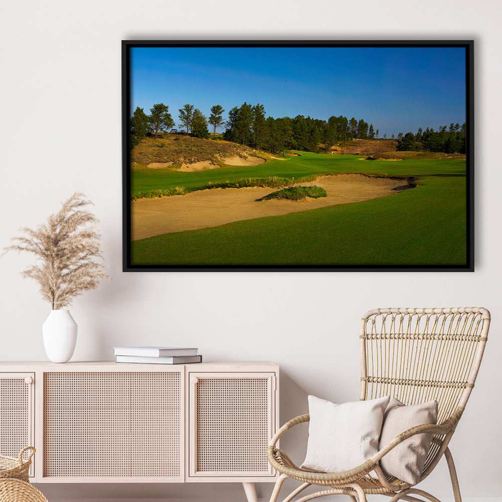 Sand Valley Golf Resort, Sand Valley Course Hole 07, Nekoosa, Wisconsin, Framed Canvas Print Wall Art