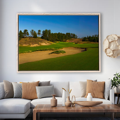 Sand Valley Golf Resort, Sand Valley Course Hole 07, Nekoosa, Wisconsin, Framed Canvas Print Wall Art