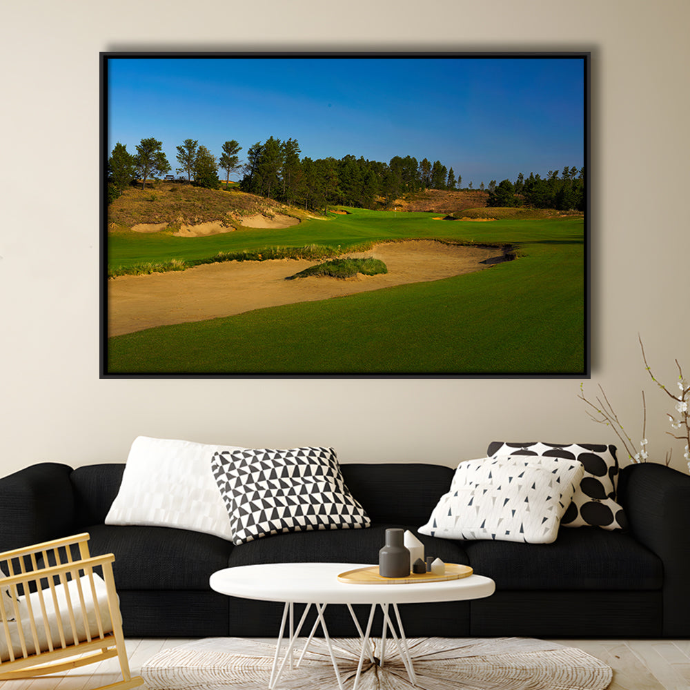 Sand Valley Golf Resort, Sand Valley Course Hole 07, Nekoosa, Wisconsin, Framed Canvas Print Wall Art