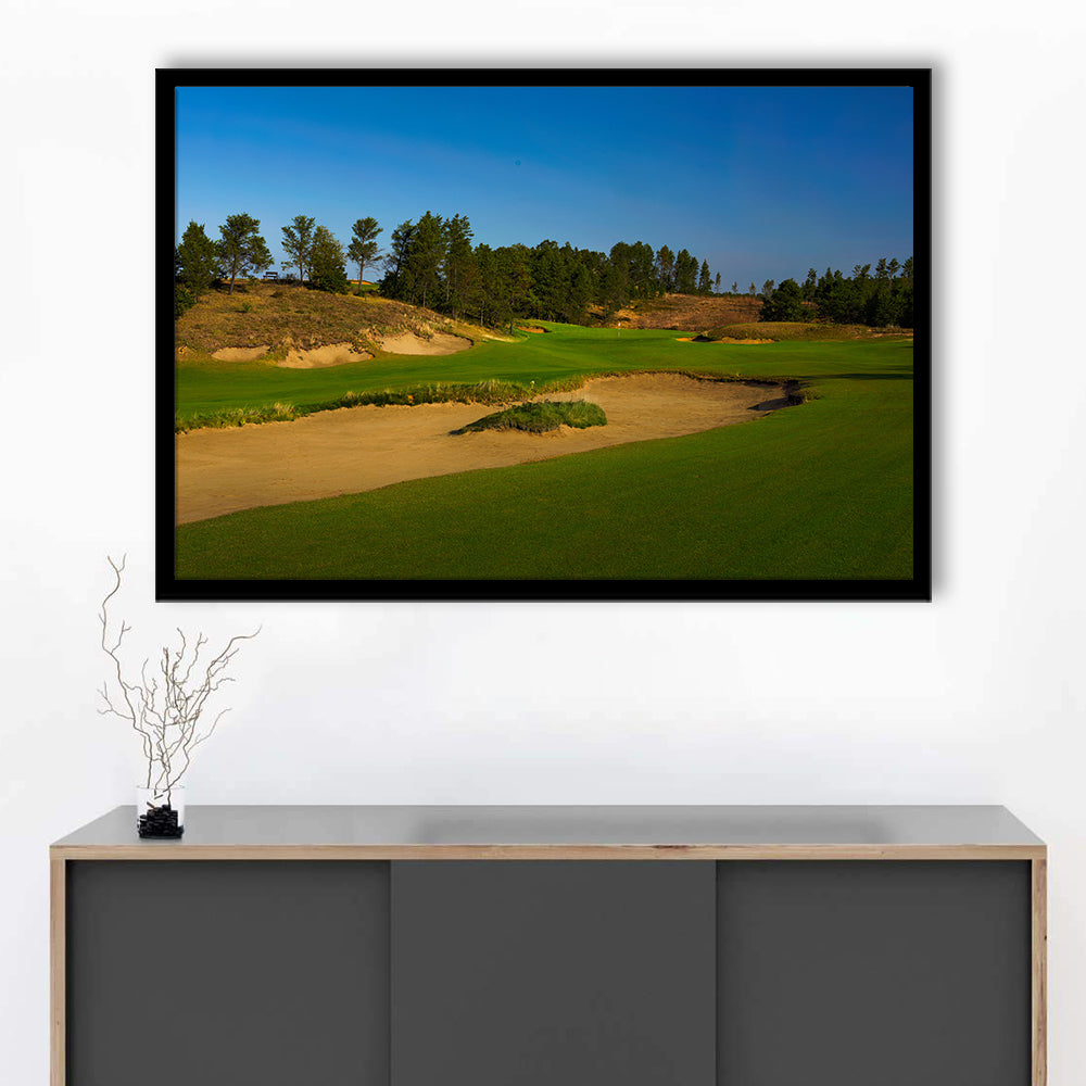 Sand Valley Golf Resort, Sand Valley Course Hole 07, Nekoosa, Wisconsin, Framed Art Print Wall Decor, Picture Framed