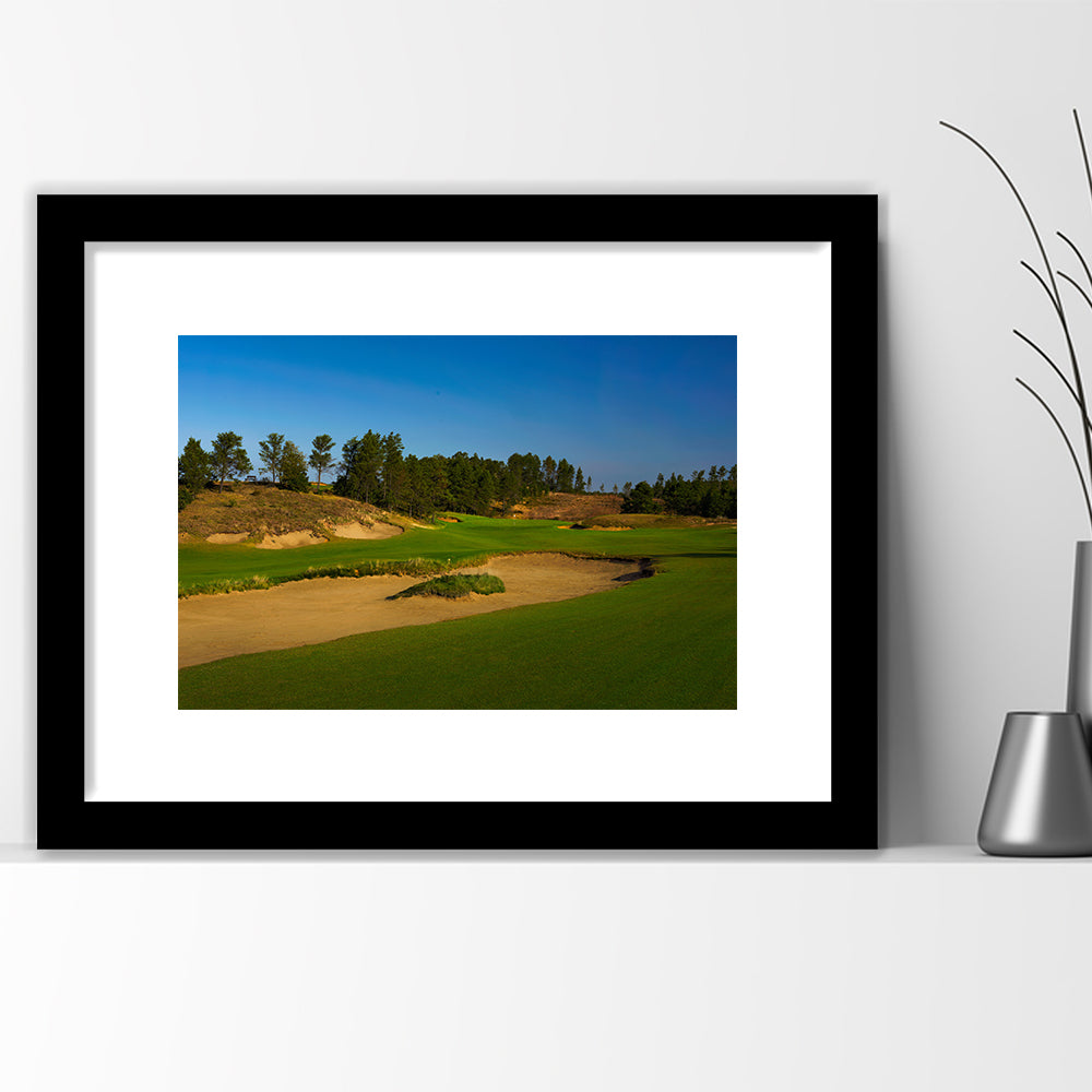Sand Valley Golf Resort, Sand Valley Course Hole 07, Nekoosa, Wisconsin, Goft Art Print, Framed Art Print White Border