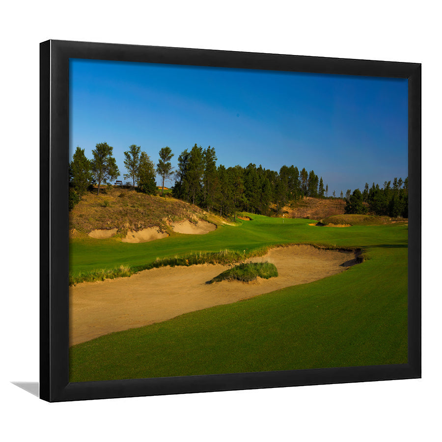 Sand Valley Golf Resort, Sand Valley Course Hole 07, Nekoosa, Wisconsin, Framed Art Print Wall Decor, Picture Framed