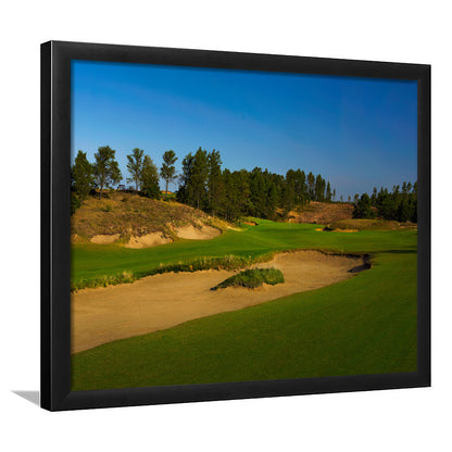 Sand Valley Golf Resort, Sand Valley Course Hole 07, Nekoosa, Wisconsin, Framed Art Print Wall Decor, Picture Framed