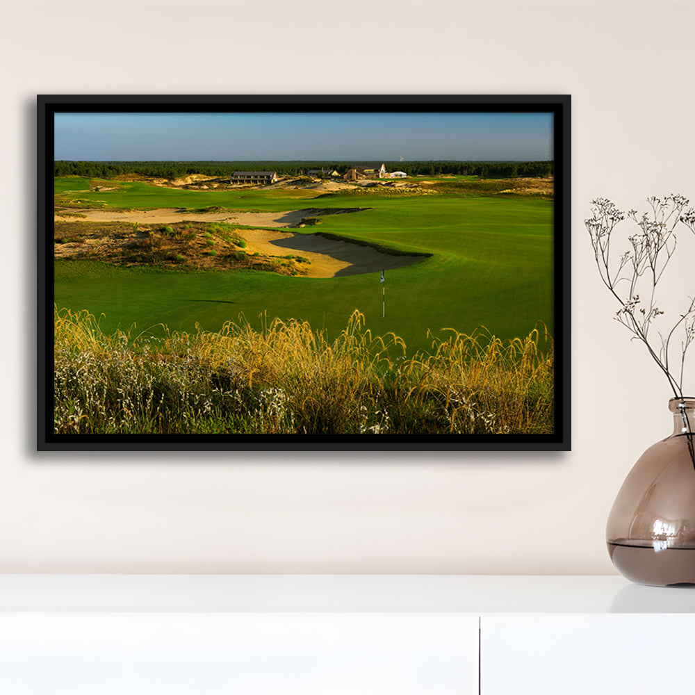 Sand Valley Golf Resort, Sand Valley Course Hole 18, Nekoosa, Wisconsin, Framed Canvas Print Wall Art