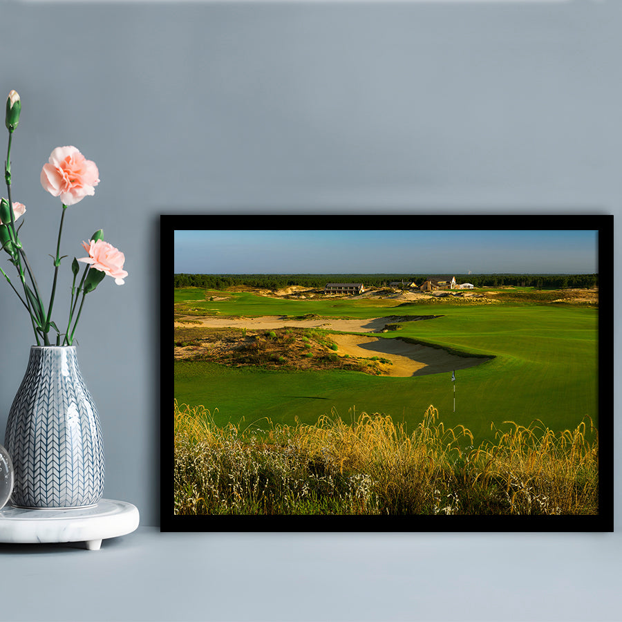 Sand Valley Golf Resort, Sand Valley Course Hole 18, Nekoosa, Wisconsin, Framed Art Print Wall Decor, Picture Framed