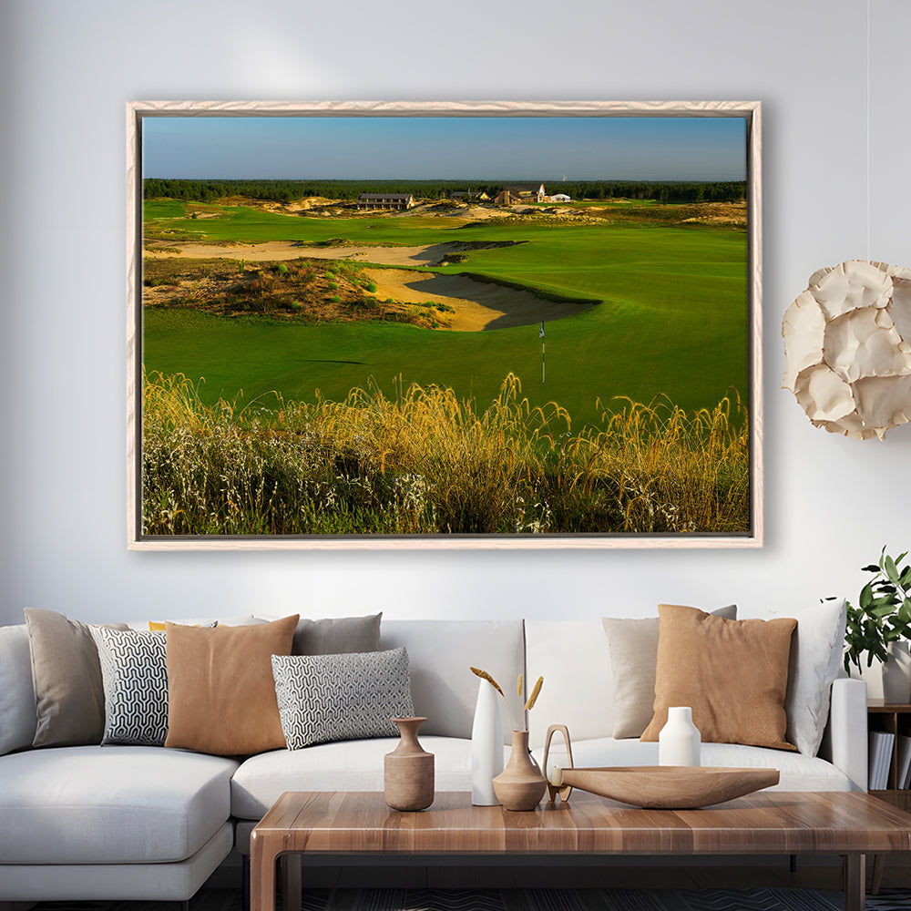 Sand Valley Golf Resort, Sand Valley Course Hole 18, Nekoosa, Wisconsin, Framed Canvas Print Wall Art