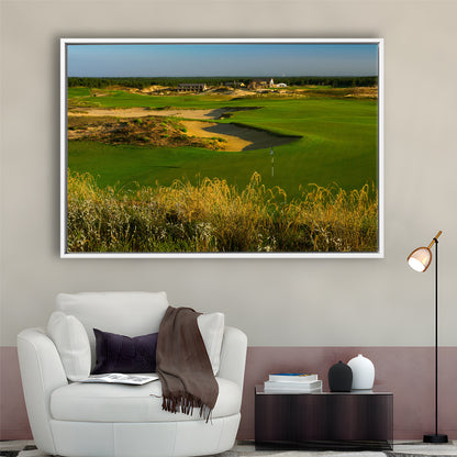 Sand Valley Golf Resort, Sand Valley Course Hole 18, Nekoosa, Wisconsin, Framed Canvas Print Wall Art