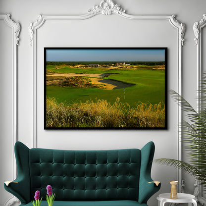 Sand Valley Golf Resort, Sand Valley Course Hole 18, Nekoosa, Wisconsin, Framed Art Print Wall Decor, Picture Framed