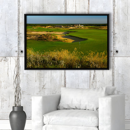 Sand Valley Golf Resort, Sand Valley Course Hole 18, Nekoosa, Wisconsin, Framed Canvas Print Wall Art