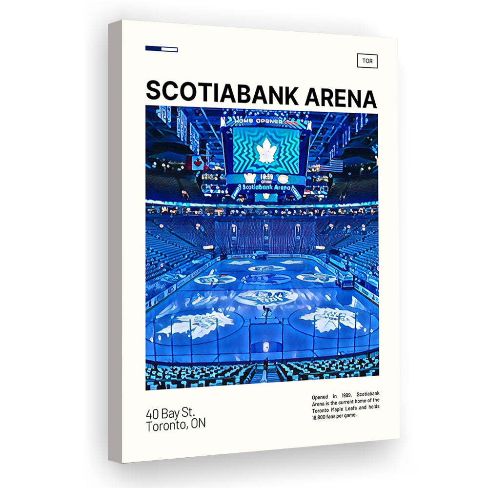 Scotiabank Arena Print, Toronto Maple Leafs Stadium Canvas Art, Fan Gifts, Sport Art, Canvas Print Wall Art