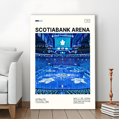 Scotiabank Arena Print, Toronto Maple Leafs Stadium Canvas Art, Fan Gifts, Sport Art, Canvas Print Wall Art