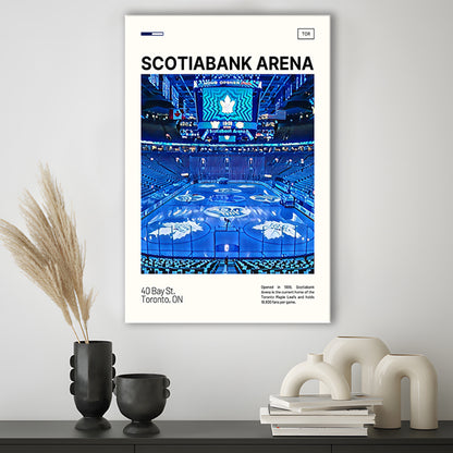Scotiabank Arena Print, Toronto Maple Leafs Stadium Canvas Art, Fan Gifts, Sport Art, Canvas Print Wall Art