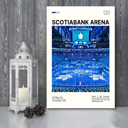 Scotiabank Arena Print, Toronto Maple Leafs Stadium Canvas Art, Fan Gifts, Sport Art, Canvas Print Wall Art