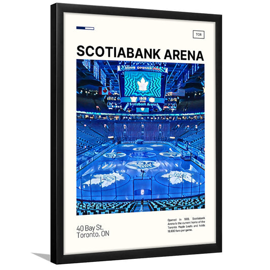 Scotiabank Arena Print, Toronto Maple Leafs Stadium Art, Gifts for him, Sport Art, Framed Art Print Wall Decor
