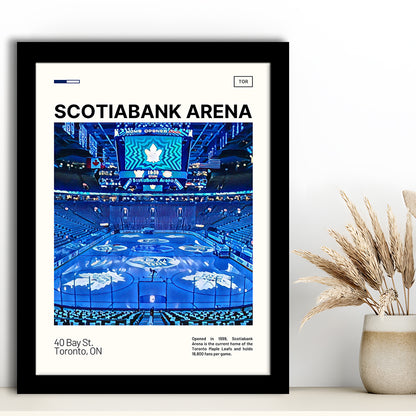 Scotiabank Arena Print, Toronto Maple Leafs Stadium Art, Gifts for him, Sport Art, Framed Art Print Wall Decor