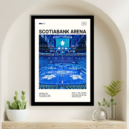 Scotiabank Arena Print, Toronto Maple Leafs Stadium Art, Gifts for him, Sport Art, Framed Art Print Wall Decor