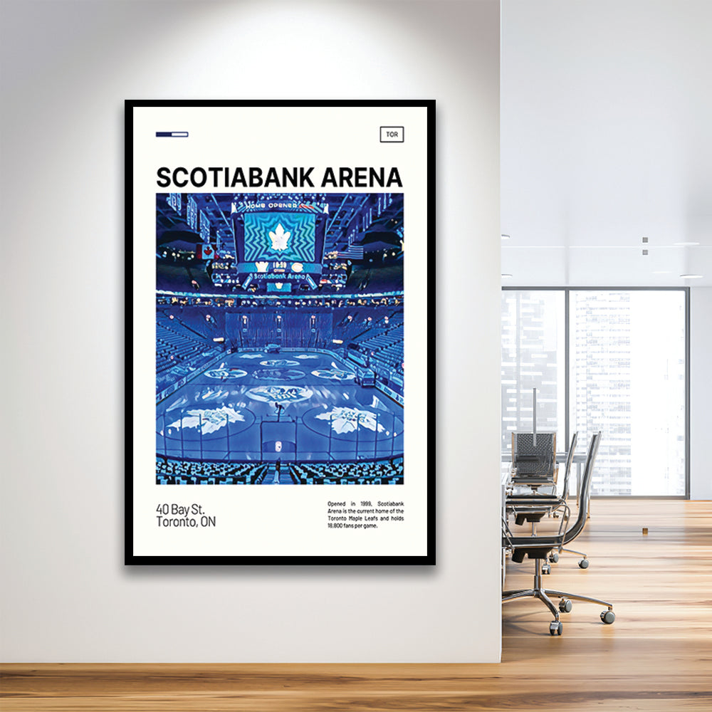 Scotiabank Arena Print, Toronto Maple Leafs Stadium Art, Gifts for him, Sport Art, Framed Art Print Wall Decor