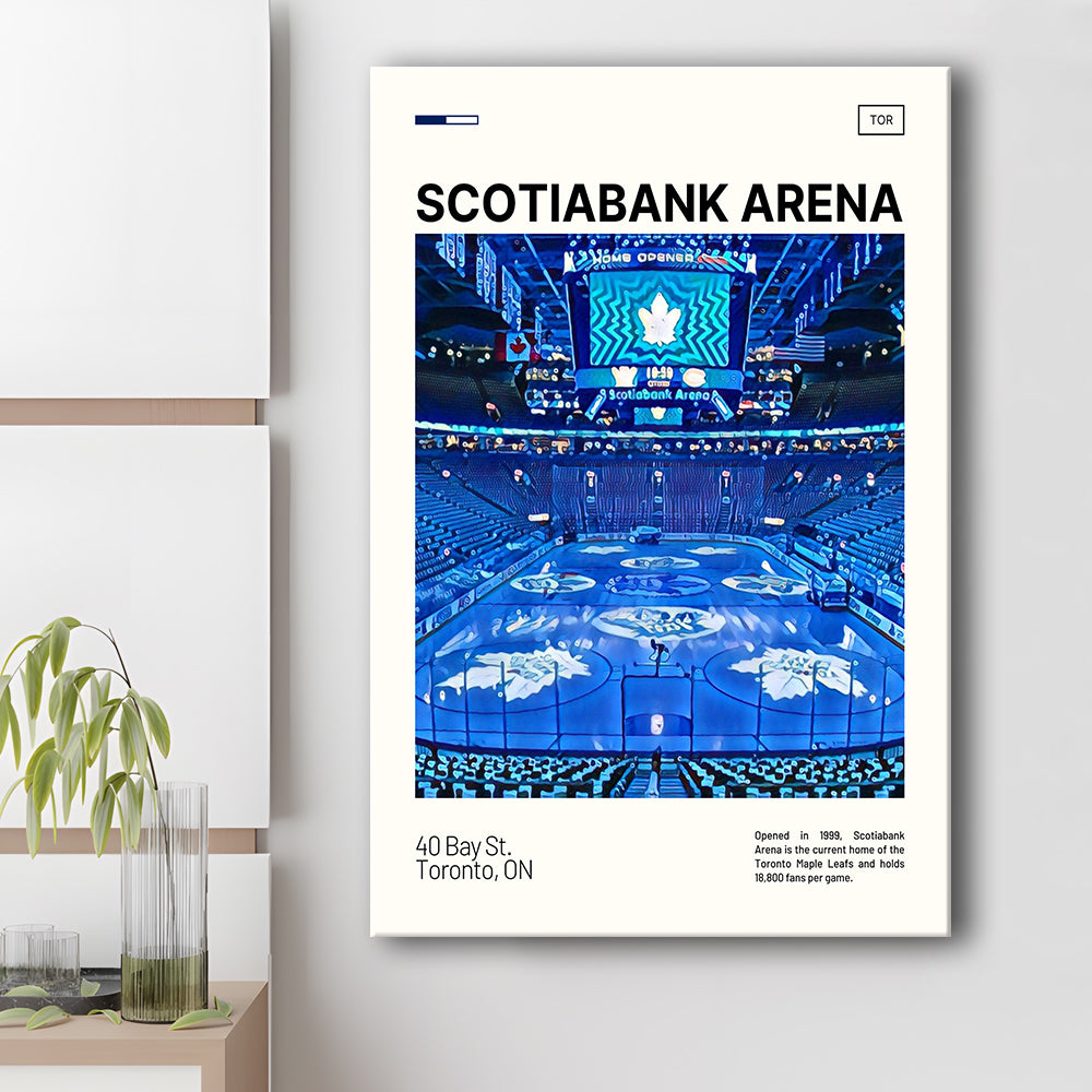 Scotiabank Arena Print, Toronto Maple Leafs Stadium Canvas Art, Fan Gifts, Sport Art, Canvas Print Wall Art