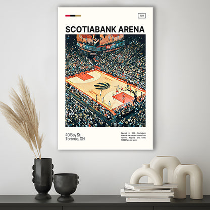 Scotiabank Arena Print, Toronto Raptors Stadium Canvas Art, Fan Gifts, Sport Art, Canvas Print Wall Art