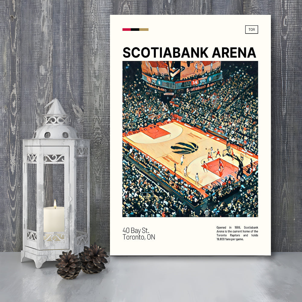Scotiabank Arena Print, Toronto Raptors Stadium Canvas Art, Fan Gifts, Sport Art, Canvas Print Wall Art