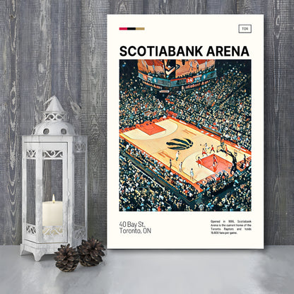 Scotiabank Arena Print, Toronto Raptors Stadium Canvas Art, Fan Gifts, Sport Art, Canvas Print Wall Art