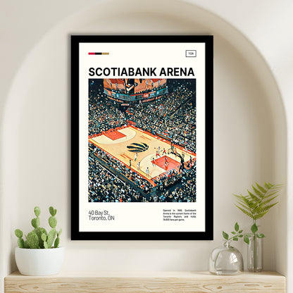 Scotiabank Arena Print, Toronto Raptors Stadium Art, Gifts for him, Sport Art, Framed Art Print Wall Decor
