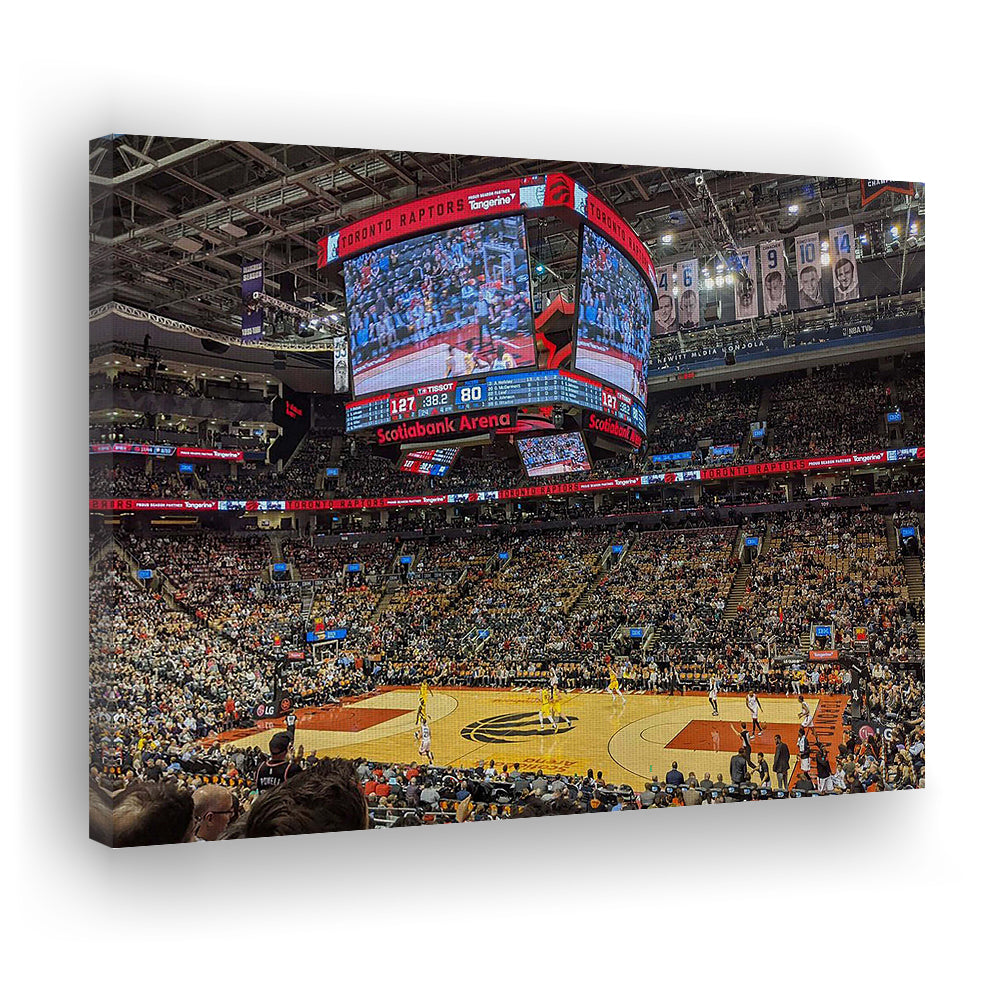 Scotiabank Arena Raptors, Stadium Canvas, Sport Art, Gift for him, Man Cave Decor, Art Print, Canvas Print Wall Art