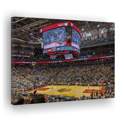 Scotiabank Arena Raptors, Stadium Canvas, Sport Art, Gift for him, Man Cave Decor, Art Print, Canvas Print Wall Art