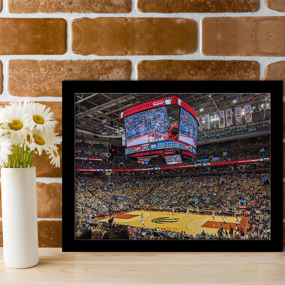 Scotiabank Arena Raptors, Stadium Canvas, Sport Art, Gift for him, Framed Art Print Wall Decor, Picture Framed