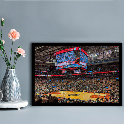 Scotiabank Arena Raptors, Stadium Canvas, Sport Art, Gift for him, Framed Art Print Wall Decor, Picture Framed