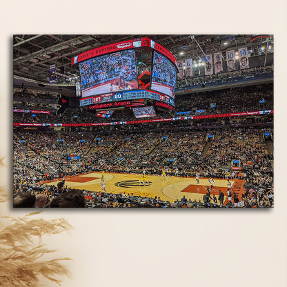 Scotiabank Arena Raptors, Stadium Canvas, Sport Art, Gift for him, Man Cave Decor, Art Print, Canvas Print Wall Art