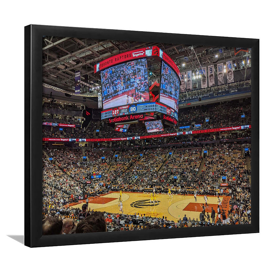 Scotiabank Arena Raptors, Stadium Canvas, Sport Art, Gift for him, Framed Art Print Wall Decor, Picture Framed